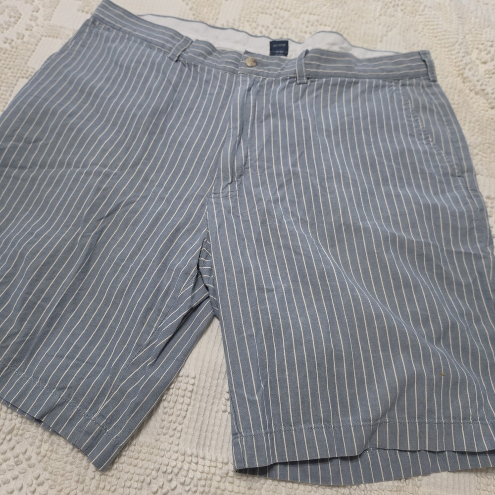 Polo Ralph Lauren Prospect Shorts Mens Size 38 Blue White Striped Chino Pockets